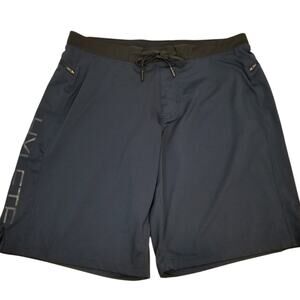 Hylete Men's Athletic Cross Fit Shorts Navy Blue Size XL